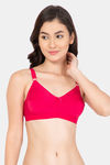 Lady Lyka Single Layered Non Wired Medium Coverage T-Shirt Bra - Hot Pink — thumbnail 1